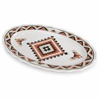 Melamine serviesset met aangepast kleurendesign - draagbaar, milieuvriendelijk, duurzaam, vaatwasserbestendig, voedselveilig plastic, geschikt voor buitenfeesten