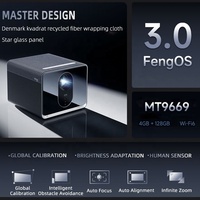 Proyector Láser 4K Formovie X5, 4500 Lúmenes ANSI, ALDP, Proyector Inteligente Android, 4+128 GB de Gran Memoria, Cine en Casa, Mejor Proyector de TV