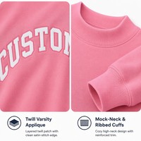 Sudadera con Capucha Bordada de Tela de Rizo Extra Grande Unisex para Mujer, con Logotipo Personalizado en la Parte Delantera, Servicio OEM
