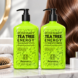Beamarry <span class=keywords><strong>Shampooing</strong></span> et Après-<span class=keywords><strong>Shampooing</strong></span> Énergisants au Romarin et à l'Arbre à Thé, Naturels, Anti-Pelliculaires, Sans Sulfate, Nettoyant, Vente en Gros - Product Image 3