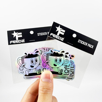 Paquete de Pegatinas de Vinilo Autoadhesivas con Diseños Variados Promocionales, Paquete de Pegatinas Personalizadas Troqueladas
