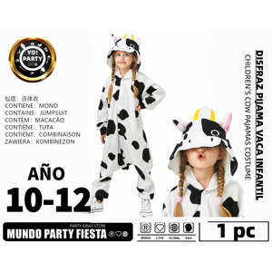 COSTUME da tutina per bambini e mucche # Costume da tutina per bambini 07082 con disegno di mucca - Product Image 1