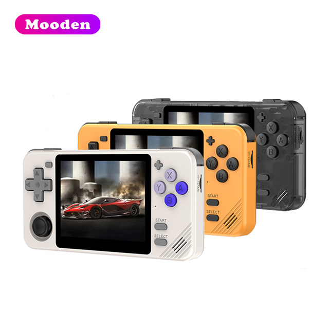 RGB10X Handheld Game Console Open Source Linux System 3.5 Inch IPS OCA Screen Wi-Fi Quad-core Portable Video Game Console for