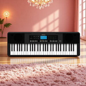 Aierke Mk61 Điện Tử <span class=keywords><strong>61</strong></span>-Key Nhựa Bàn Phím Với Cảm Ứng Phản Ứng Hiển Thị Bảng Điều Chỉnh 150 Nhịp Điệu 450 Tiêu Chuẩn Tiếng Nói Đa Chức Năng - Product Image 5