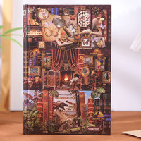 Carnet à couverture rigide vintage « Trésor caché » – Édition cadeau robuste avec illustrations rétro de papillons et d'histoire naturelle
