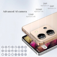 Teléfono Android Prémium 8GB 256GB Android 15 Móviles Nuevos 2025 Nueva Tendencia Smartphone Original 3G y 4G