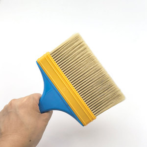 산업 학년 6 인치 페인트 브러쉬 합성 필라멘트 벽 커버리지 도매 폼 강모 폴리에스터 벽 페인트 PP 핸들 - Product Image 3