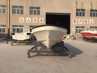 Bateau de pêche à coque simple en fibre de verre de 7 m, bateau Pangaa pas cher à vendre