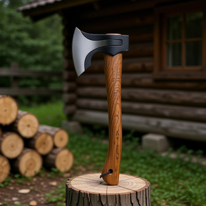 Professional Eco-friendly <b>Wood</b> Handle <b>Axe</b> High Carbon Steel Forged Hatchet Traditional <b>Wood</b> Chopping <b>Axe</b> with Hickory Handle OEM - Product Image 6