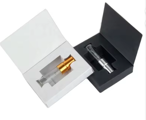 Clear Glass <b>Spray</b> <b>Bottle</b> 3Ml 5Ml 10Ml Mini Tester Vial With Gold Cap For <b>Perfume</b> Sample In Black Box Packaging - Product Image 2