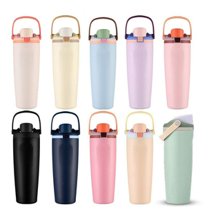 Personnalisation de tasses isothermes à double paroi en acier inoxydable avec poignée et paille pour une conservation de 12 à 24 heures en 2026 - Product Image 1