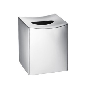 Caja de pañuelos personalizada de almacenamiento de Metal de alta calidad a precio de venta al por mayor forma Rectangular de Color dorado hecha a mano para Hotel - Product Image 5