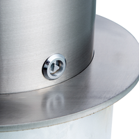 Prix d'usine personnalisable en acier inoxydable 304 rétractable automatique étanche durable bornes hydrauliques pour une utilisation en extérieur