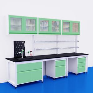 Meubles de laboratoire médical Banc de laboratoire avec évier Étagère à réactifs Table de laboratoire scientifique - Product Image 1
