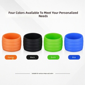 Anillos de Fijación de <span class=keywords><strong>Cinta</strong></span> de <span class=keywords><strong>Manillar</strong></span> de Silicona de Colores, Puños Antideslizantes, Accesorios Decorativos para Manillares de Bicicleta de Carretera - Product Image 4