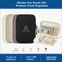 Sac de rangement de médicaments de voyage tendance avec fermeture éclair, sac de rangement portable pour médicaments, trousse de premiers secours multi-usage pour dortoir étudiant