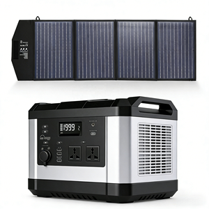 Station d'alimentation portable 1000W à batterie lithium-ion avec panneau solaire, lampe torche et port RV <span class=keywords><strong>pour</strong></span> le <span class=keywords><strong>camping</strong></span> en extérieur - Product Image 6