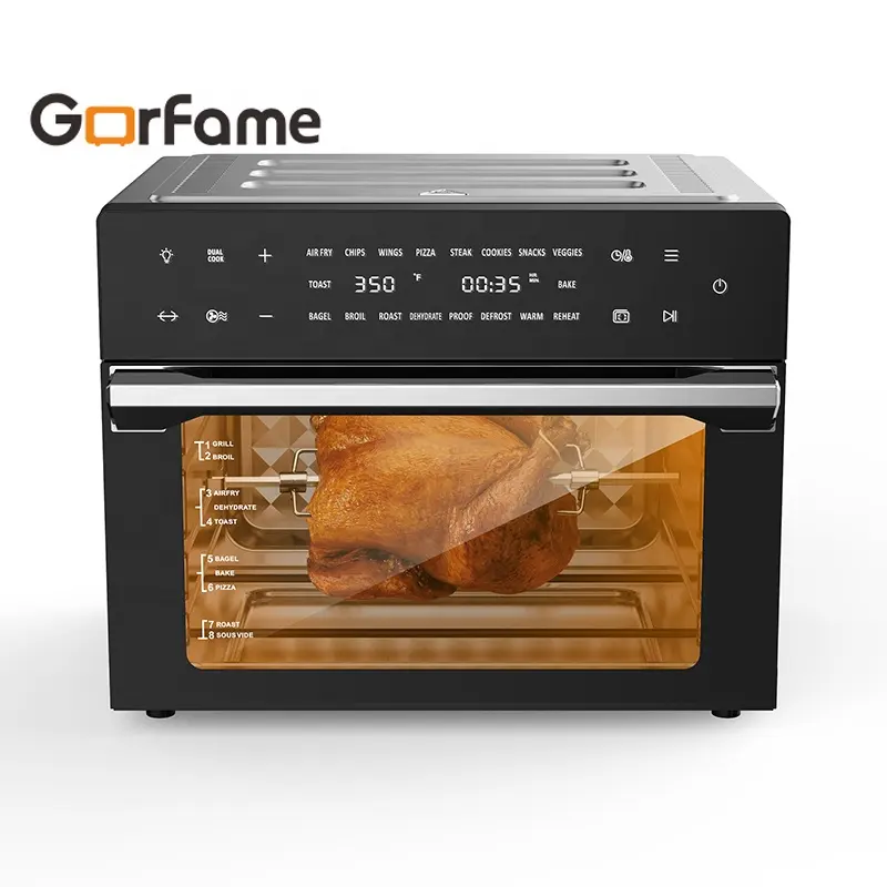 Dijital 30L hava fritöz çok fonksiyonlu fırın WiFi kontrolü için mutfak kullanımı kahvaltı biftek tavuk hava fritöz fırın