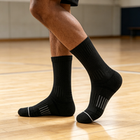 Chaussettes de basketball personnalisées en tricot, avec semelle coussinée, soutien de la voûte plantaire, talon et bout renforcés, chaussettes de compression pour le basketball