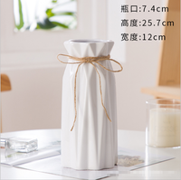 Vase à fleurs en céramique moderne JingRui V-5, toucher naturel, pour décoration de mariage et de maison, vente directe d'usine