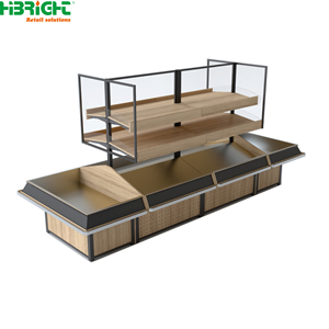 Estantería Metálica de Doble Cara con 3 Niveles para Supermercado, Estante de Exhibición para Tienda de Comestibles, Mueble de Tienda Minorista Independiente - Product Image 4