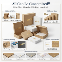 Boîte d'expédition en carton ondulé personnalisée pour sous-vêtements, avec logo imprimé, pour petites entreprises