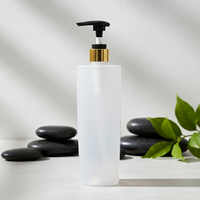 Bouteille PET vide de 500 ml sans BPA, écologique, rechargeable, pour shampoing, savon liquide, gel douche avec pompe, pour hôtel, vente en gros