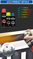 Peinture en aérosol chromée effet miroir noir brillant – Offre spéciale