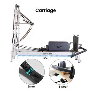 Reformer de Pilates ONEMAX de Aluminio Resistente con Media Torre y Resistencia Ajustable para Beneficios de Salud, Rehabilitación y Entrenamientos en Estudio - Product Image 2