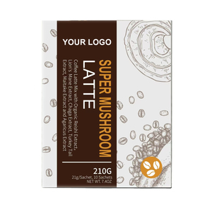 OEM/ODM ハラール・コーシャ認証済み ビターインスタントコーヒー 7種類のスーパーマッシュルーム配合 最高級プライベートラベル対応 10袋入り/箱 - Product Image 1