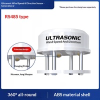 Sensor ultrasónico de dirección y velocidad del viento RS485 360 °   Estación Meteorológica con Anemómetro para Monitoreo