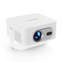 Proyector Inteligente Android 14 8K 2026, Mini Proyector Portátil 720P con Enfoque Automático, WiFi 6, BT 5.4, 200 Lúmenes, Altavoces Integrados para el Hogar
