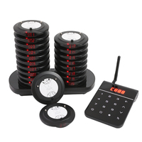 Système de sonorisation sans fil de haute qualité avec clavier tactile et pagers vibrants pour le service de restauration, les cafés, les banques et les hôtels
