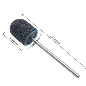 Une unité de capuchons de ponçage pour ongles en acier inoxydable de 2,35 mm, embouts de ponceuse à ongles double face et dissolvant de callosités pour manucure/pédicure - Product Image 6