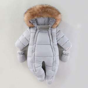 OEM Waterproof Plus Size One Piece Winter Baby Snowsuit Kids Children Winter Snowsuit - Product Image 4