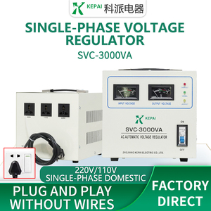 Régulateur de <span class=keywords><strong>tension</strong></span> automatique de type relais Kepai 220V monophasé 80V-260V AC, stabilisateur de <span class=keywords><strong>tension</strong></span> 10KVA 15KVA 20KVA 30KVA - Product Image 2