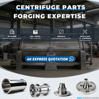 Tambour cylindrique droit pour centrifugeuse décanteuse ANDRITZ, composant de rotor de tambour à section droite usiné avec précision, personnalisable