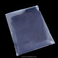 Petit mini logo imprimé sac à fermeture éclair en plastique givré emballage bijoux pour accessoires bagues sacs à vêtements