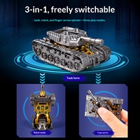 Hot Sale Mainan Putar Kreatif Transform Tank Fidget Spinner Gyro Penghilang Stres untuk Anak Laki-laki, Hadiah Kecil