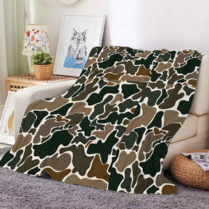 Nueva Manta de Caza de Patos Estilo Bosque Occidental al Por Mayor con Impresión Personalizada de Camuflaje, Manta Suave de Vellón para el Hogar, Cobija de Felpa Portátil - Product Image 5