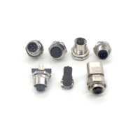 Conector Impermeable M12 de 4 Pines, Conjunto de Cable M12, Conector Circular M12 de 3 a 12 Pines