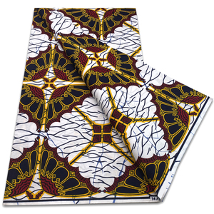 Tissu <span class=keywords><strong>pagne</strong></span> africain 100% coton imprimé batik Ankara pour robes - Product Image 1