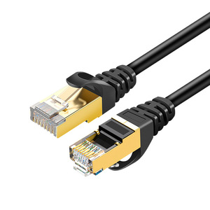 สายเคเบิลเครือข่าย Cat7 10Gbps RJ45 สายแพทช์อีเธอร์เน็ต ปลอกหุ้ม PVC สำหรับคอมพิวเตอร์ เราเตอร์ ใช้ในบ้าน - Product Image 1