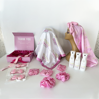 Boîte à perruque rose fantaisie de haute qualité en carton, avec bonnet en satin et sac à main, emballage personnalisé avec logo pour parfums et articles ménagers