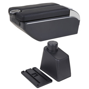 Boîte d'accoudoir VTEAR en ABS avec USB et porte-gobelet pour <span class=keywords><strong>Renault</strong></span> <span class=keywords><strong>Captur</strong></span>/Kaptur 2014-2018 – Amélioration du rangement intérieur de la voiture - Product Image 1