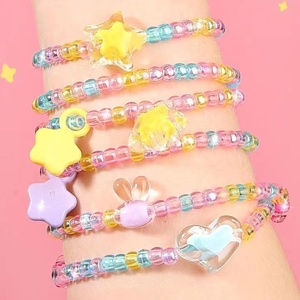 Nghệ Thuật Sáng Tạo Và Thủ Công Đồ Trang Sức Làm Bộ Dụng Cụ Trẻ Em Tự Làm Đầy Màu Sắc Hạt Vòng Cổ Vòng Tay Nhà Sản Xuất Thiết Lập Hạt Ráp Dây Beading Máy Đồ Chơi - Product Image 3