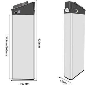 Batterie lithium intégrée invisible pour vélo, pliable, 36V 48V 10Ah 12Ah 13Ah 14Ah - Product Image 2