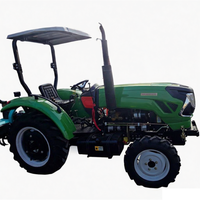 Traktor Mini Penggerak Empat Roda Harga Pabrik, Rotary Tiller Multifungsi, Bucket Kompak, Mesin Diesel, Gearbox, 50 HP