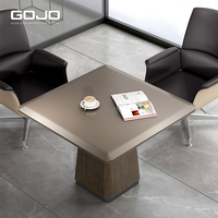Table basse rectangulaire moderne de luxe avec service à thé Kung Fu chinois pour salle de réception de bureau à domicile ou meubles de salon
