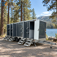 Remorque de toilettes mobiles de luxe VIP, remorque sanitaire portable, toilettes d'extérieur de luxe pour entreprises